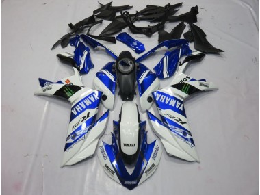 Blanc Monster 2015-2022 YZF R3 Carénage Moto