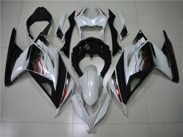 Blanc Noir 2013-2016 EX300 Carénage Moto
