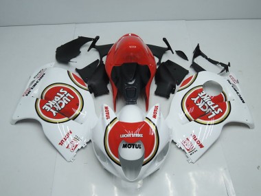 Blanc Rouge Lucky Strike Motul 1996-2007 GSXR 1300 Hayabusa Carénage Moto