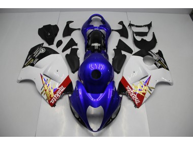 Bleu Blanc 1996-2007 GSXR 1300 Hayabusa Carénages Moto