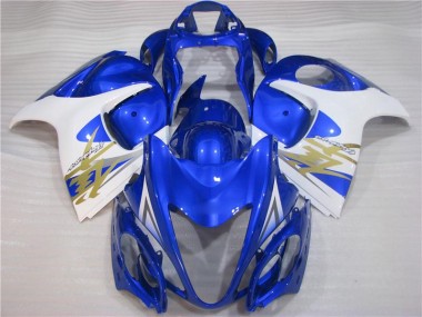 Bleu Blanc 2008-2019 GSXR 1300 Hayabusa Carrosserie Moto