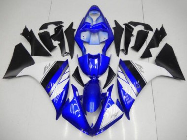 Bleu Blanc Noir 2009-2011 YZF R1 Carénage Moto