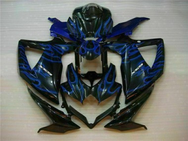 Bleu Noir 2008-2010 GSXR 600/750 Carénages Moto