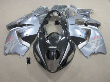 Noir Argent 1996-2007 GSXR 1300 Hayabusa Carénage Moto