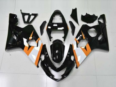 Orange Noir 2004-2005 GSXR 600/750 Carénage Moto
