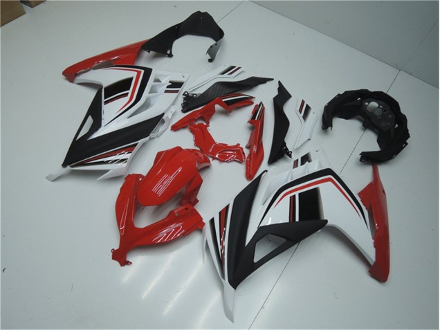 Rouge Blanc Noir 2013-2016 EX300 Carénage Moto