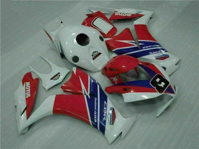 Rouge Bleu Blanc 2012-2016 CBR1000RR Carénage Moto