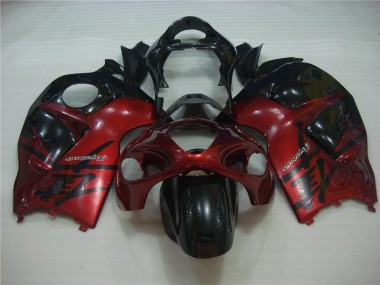 Rouge Noir 1996-2007 GSXR 1300 Hayabusa Carénages Moto