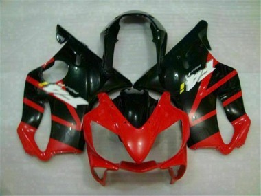 Rouge Noir 2004-2007 CBR600 F4i Kit Carénages Motos Complet